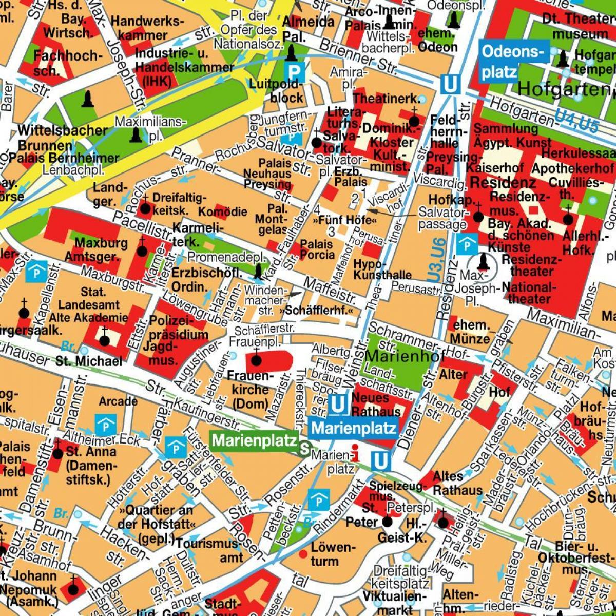 street map münchen city centre