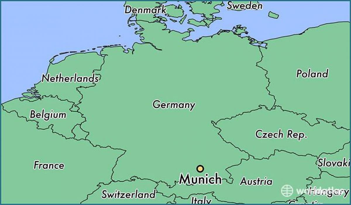 münchen saksa kartalla