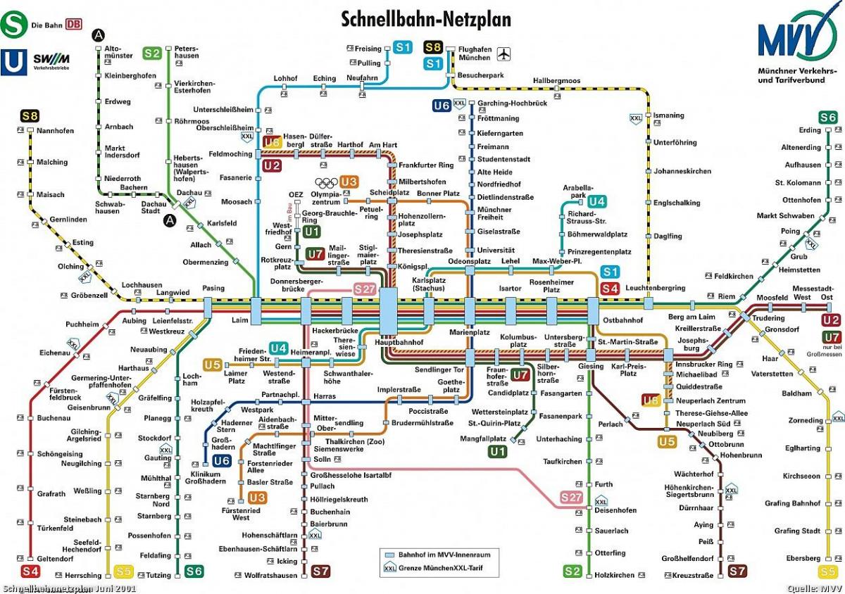 munchenin liikenteen kartta
