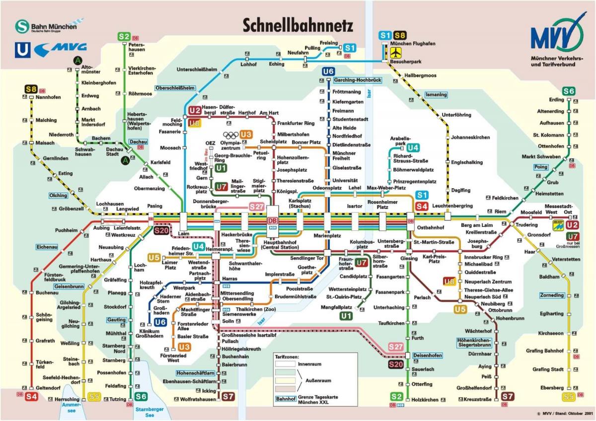 münchenin rautatieasema kartta