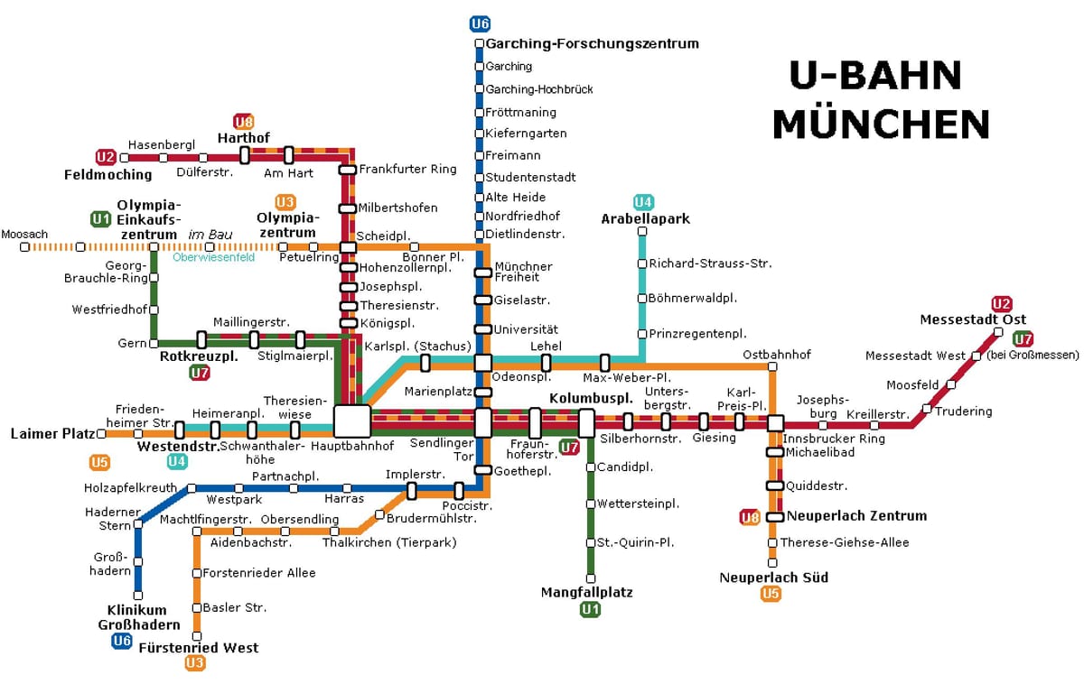 ubahn kartta münchen