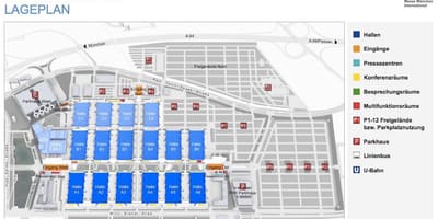 Messe munchen kartta