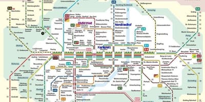 München s bahn kartta