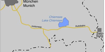 Kartta ofmunich järvet 