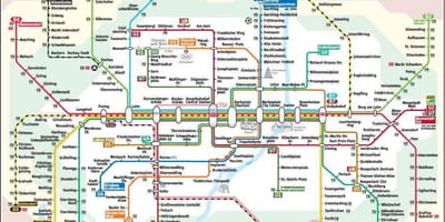 München metro kartta