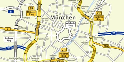 Munchen rengas kartta