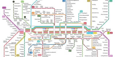 Munchen u bahn kartta