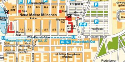 München ost-rautatieasemalta kartta
