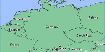 München on maailman kartta