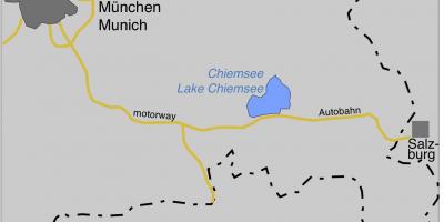 Kartta ofmunich järvet 