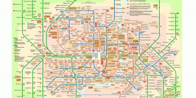 Münchenin julkinen liikenne kartta