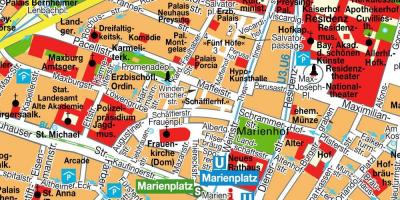 Street map münchen city centre